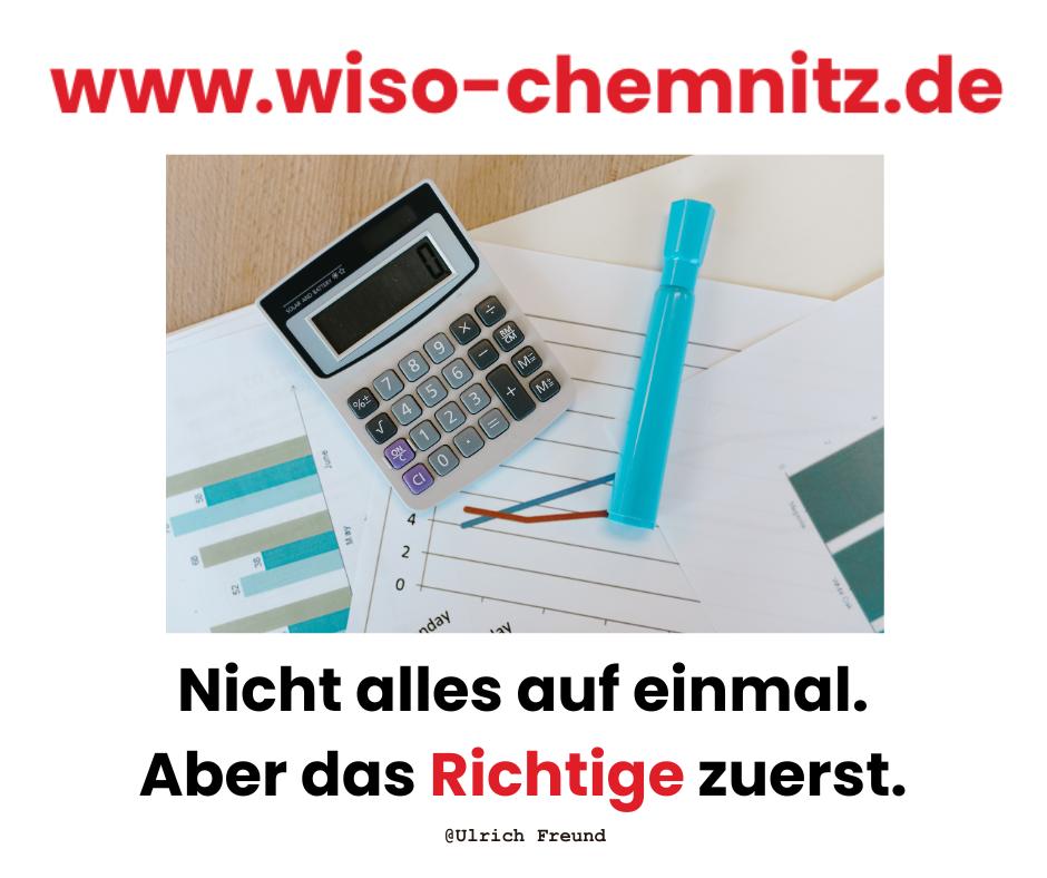 Nicht alles auf einmal. Aber das Richtige zuerst.